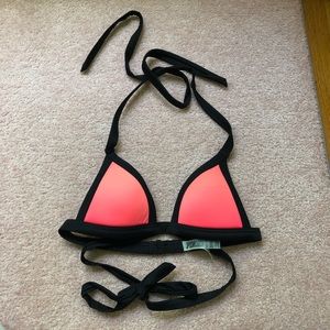 Pink by VS strappy tie bikini top